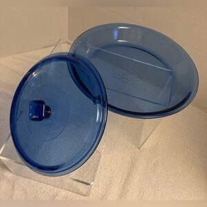 💙 Vintage Anchor Hocking Cobalt Blue Covered Ovenware Dish – USA Made